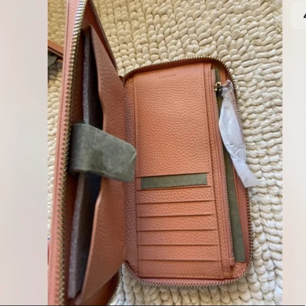 -Nwt! ALL SAINTS WALLET wristlet elasto pink fetch